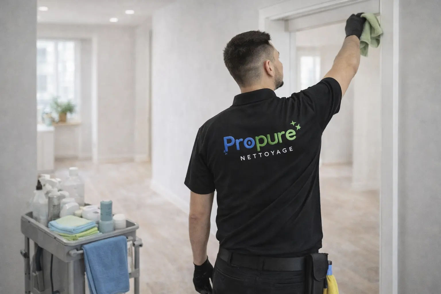 Nettoyage professionnel de fin de chantier dans un appartement rénové à Ambérieu-en-Bugey